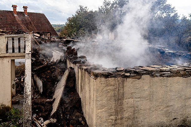 Professional Fire Damage Removal technician working in Spring, TX